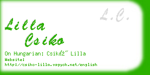 lilla csiko business card